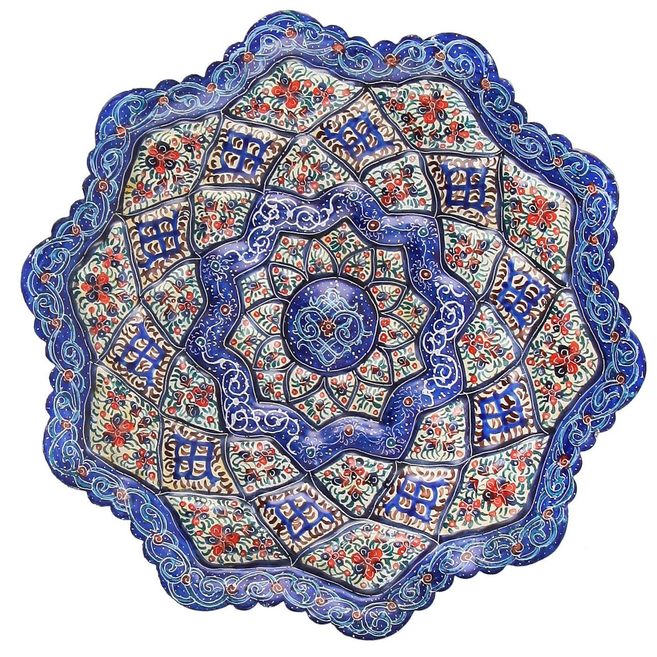 بشقاب مسی میناکاری گالری شباهنگ کد 297006