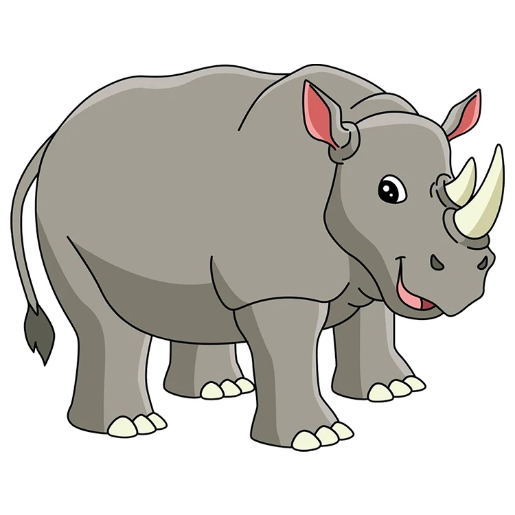 استیکر پارچه و لباس پاد آفرین مدل کرگدن کد DKST624