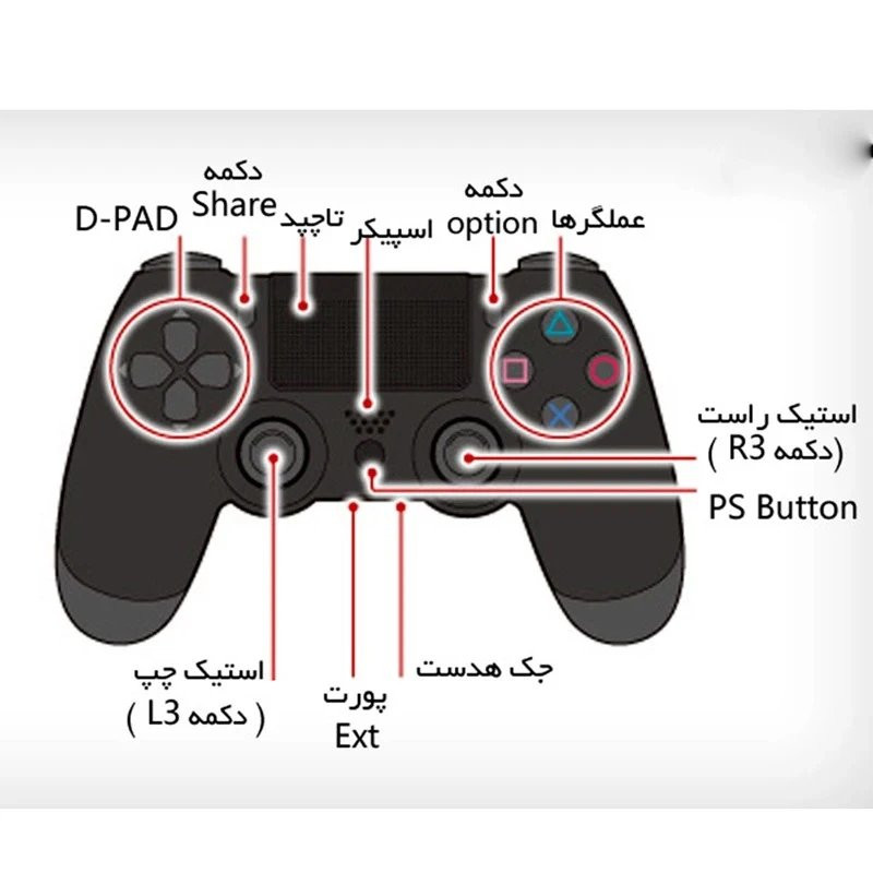 دسته بازی بی‌سیم ریمکس مدل D5340 با اتصال Bluetooth 