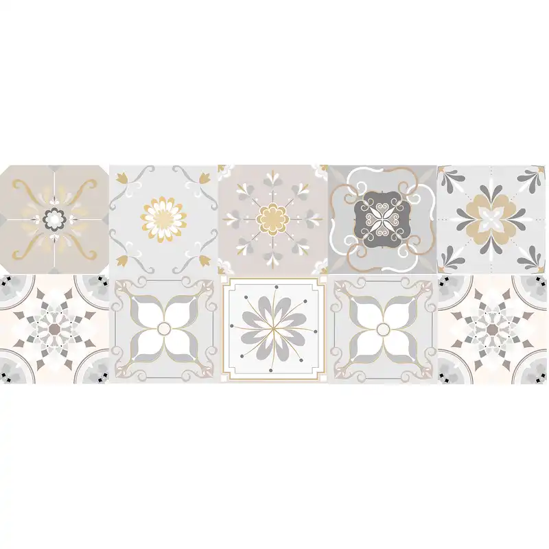 استیکر کاشی مدل سنتی کد002 بسته 10 عددی