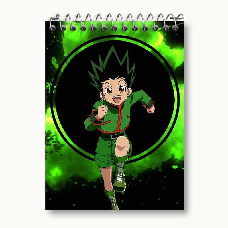 دفتر یادداشت 50 برگ خندالو مدل گون انیمه هانتر ایکس هانتر Hunter × Hunter کد 10736