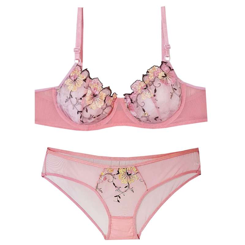 ست شورت و سوتین زنانه مدل فنری فلورا