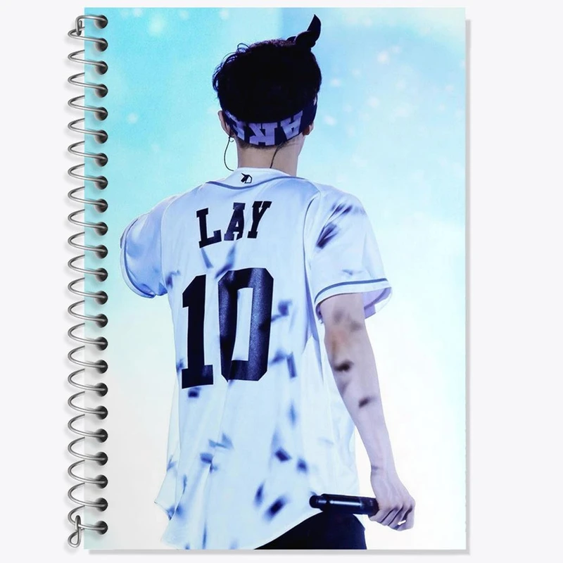 دفتر زبان 50 برگ خندالو مدل سه خط طرح لی گروه اکسو EXO کد 13440