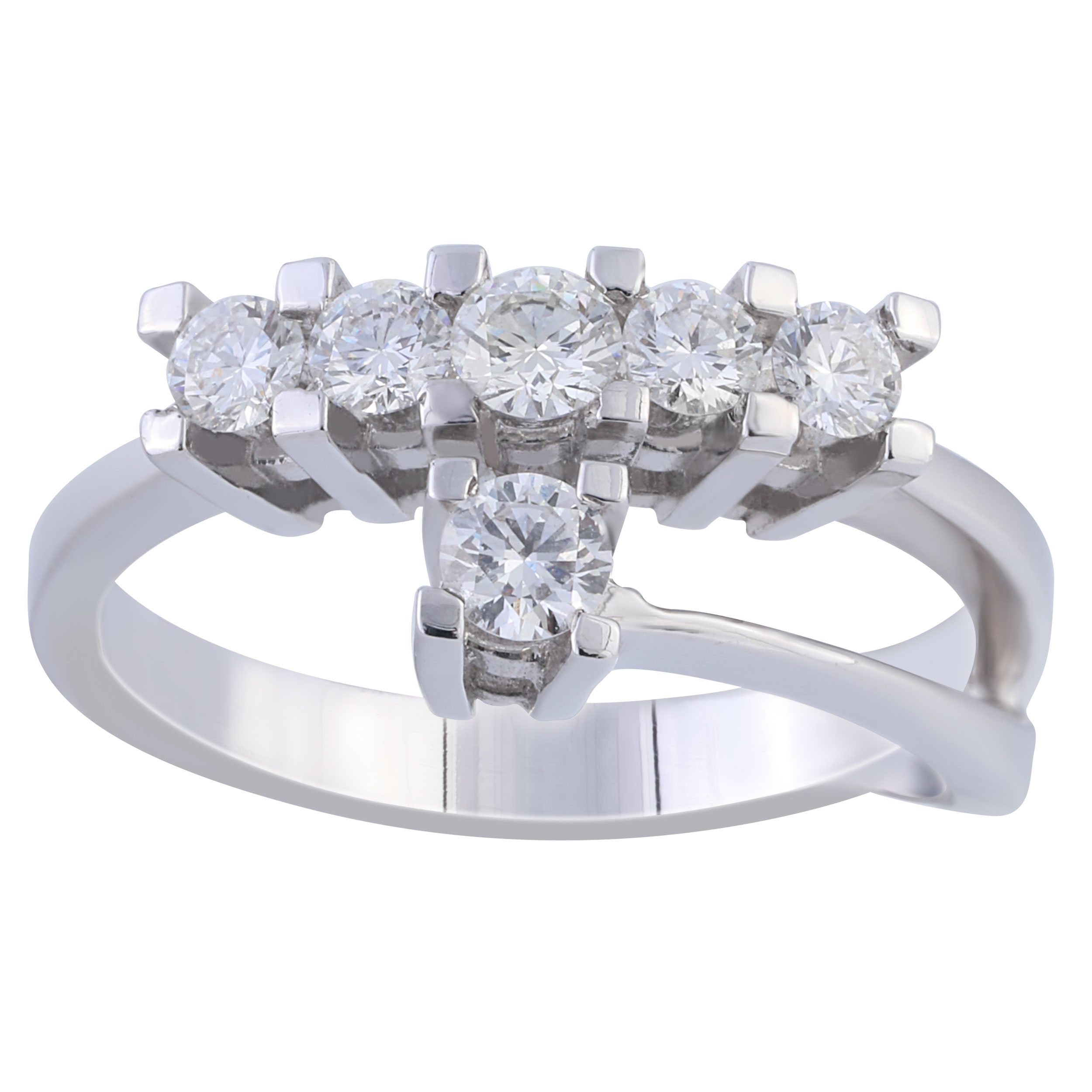 انگشتر طلا 18 عیار زنانه مدل برلیان کد 10127