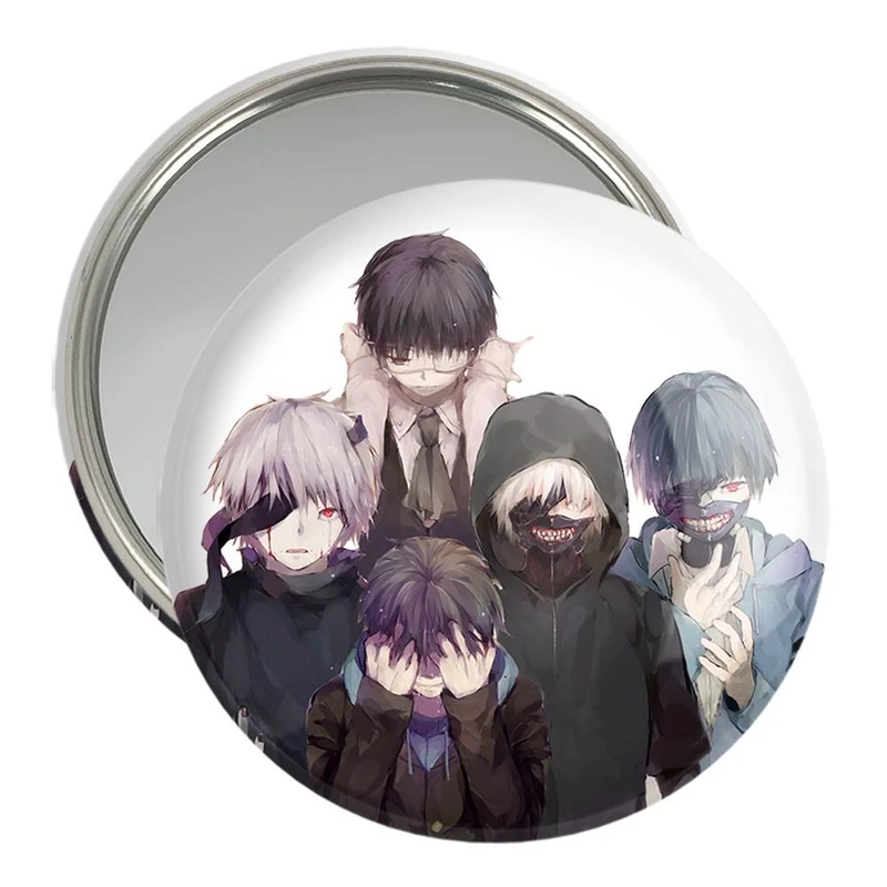 آینه جیبی خندالو مدل کانکی کن انیمه توکیو غول Tokyo Ghoul  کد 11902