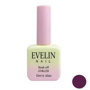 لاک ژل براق ناخن اولاین مدل 13M شماره 25 رنگ بنفش تیره