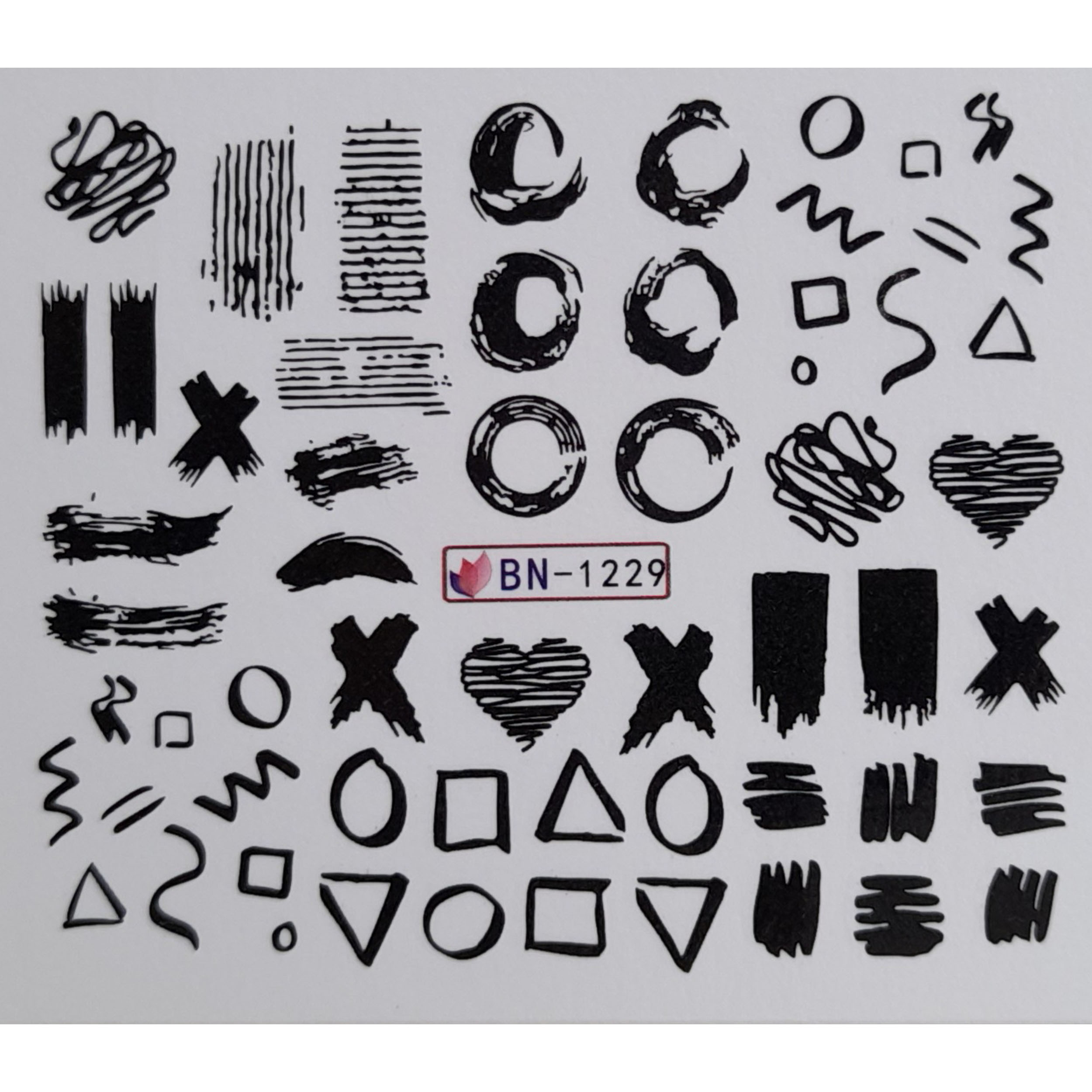 برچسب لنز ناخن کد L80