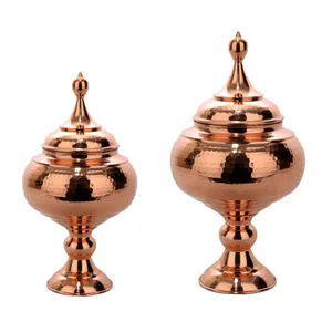 ست آجیل خوری و شکلات خوری  مسی مدل گنبدی کد 01