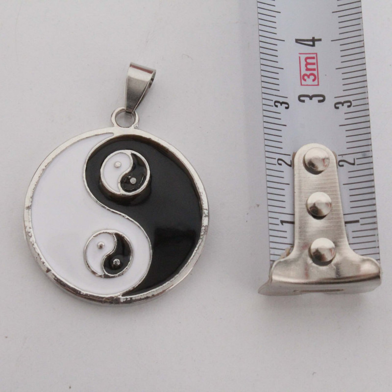 آویز گردنبند مدل یین و یانگ کد 01