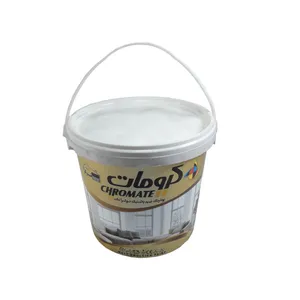 پوشرنگ سفید نیمه پلاستیک کرومات کد G حجم 3.750 لیتر