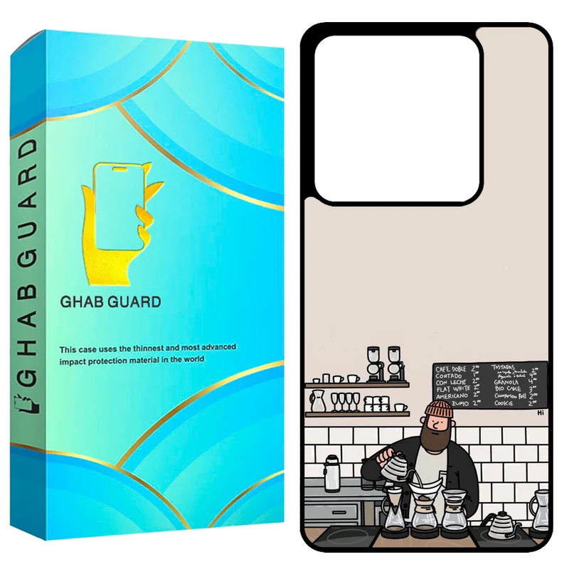 کاور قاب گارد طرح کافه مدل GX620 مناسب برای گوشی موبایل شیائومی Redmi Note 13 Pro 5G / Poco X6 5G