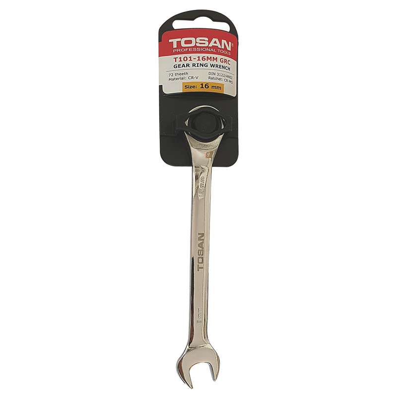 آچار یکسر تخت یکسر جغجغه توسن مدل T101-16MMGRC