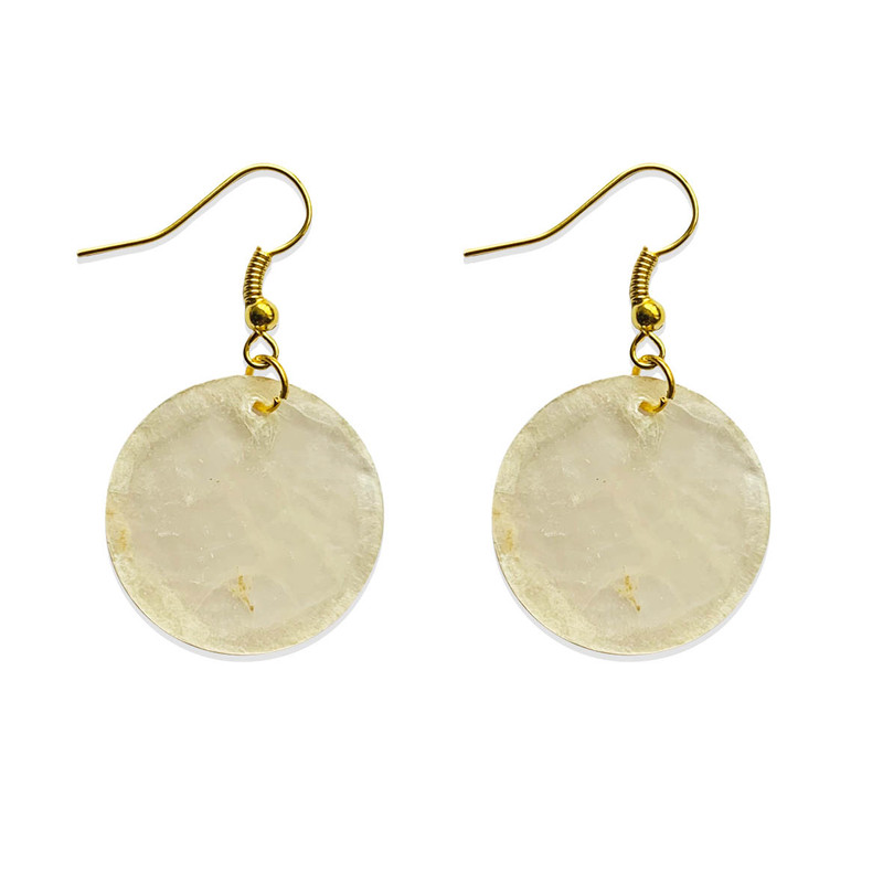 گوشواره دخترانه طرح صدف 