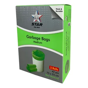 کیسه زباله استار فویل ایران مدل M42 بسته 42 عددی