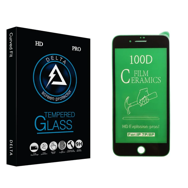 محافظ صفحه نمایش سرامیکی دلتا مدل HD مناسب برای گوشی موبایل اپل iPhone 8 Plus