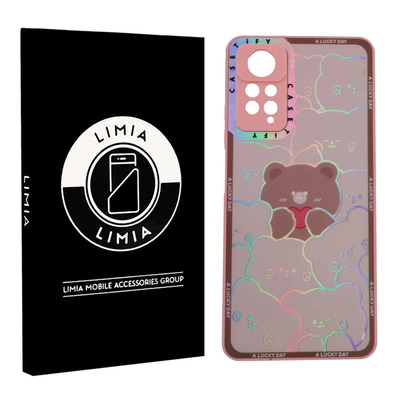 کاور لیمیا مدل فانتزی لنزدار پشت شیشه ای طرح عروسکی شبرنگی مناسب برای گوشی موبایل شیائومی Redmi Note 11 Pro