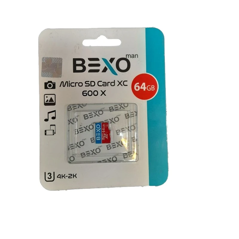 کارت حافظه microsdxc بکسو مدل 600x کلاس 10 استاندارد uhs-i u3 سرعت 90mbps ظرفیت 64 گیگابایت