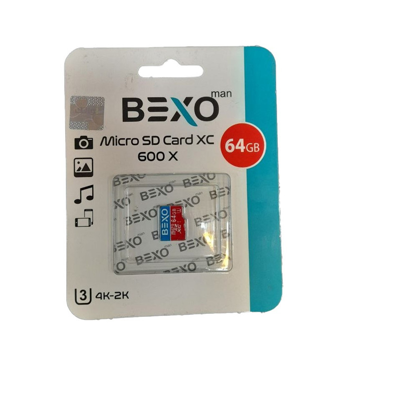 کارت حافظه microSDXC بکسو مدل 600X کلاس 10 استاندارد UHS-I U3 سرعت 90MBps ظرفیت 64 گیگابایت