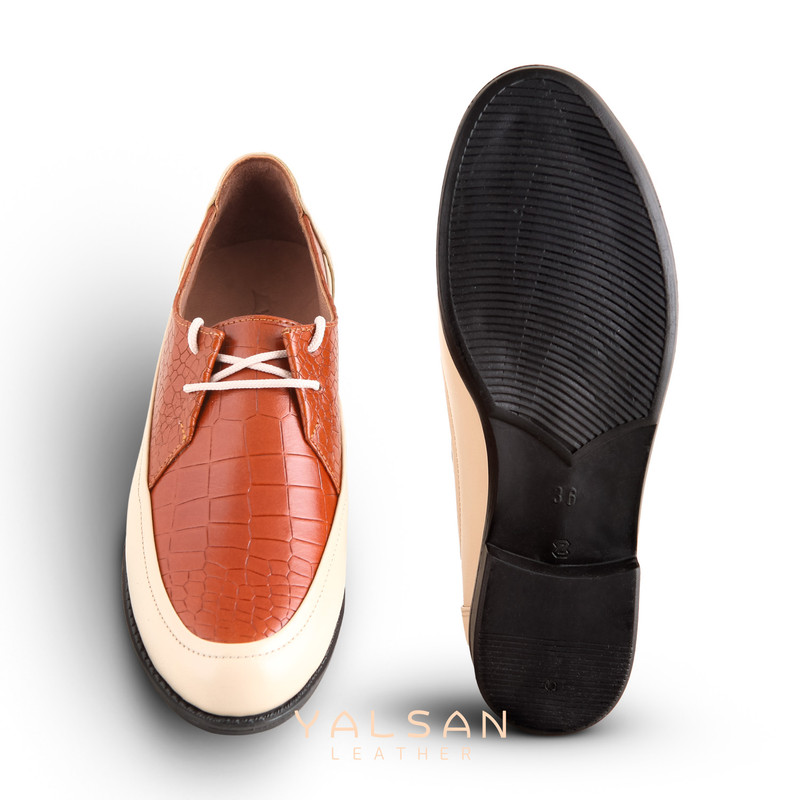 کفش زنانه چرم یلسان مدل بنیتام کد 667-PRM-02as