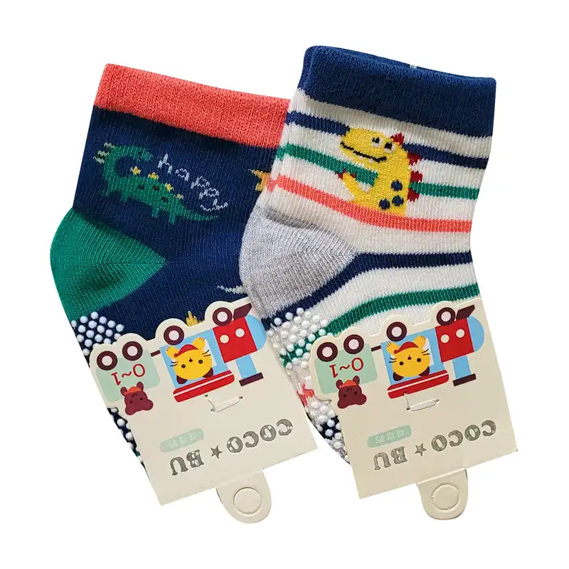جوراب بچگانه کوکو بی یو مدل 0-1 کد 7-05007 بسته 2 عددی