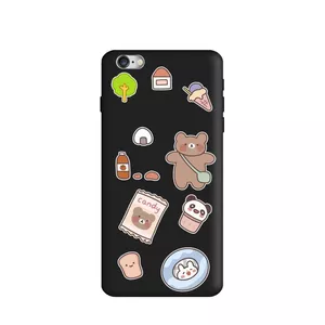 کاور طرح خرس شکلاتی کد m4209 مناسب برای گوشی موبایل اپل iphone 7 Plus / 8 Plus
