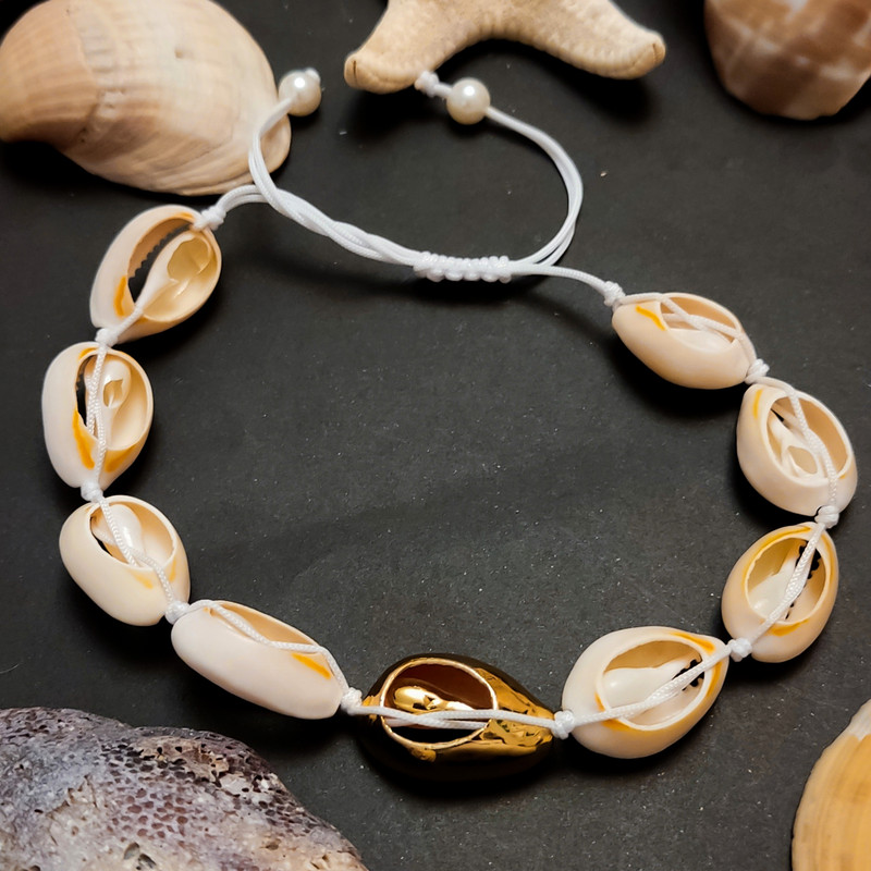 پابند زنانه مدل صدفی کد kh065