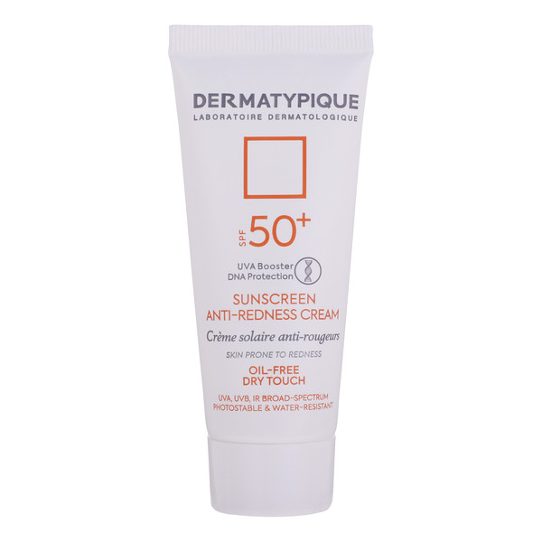 کرم ضد آفتاب بدون رنگ درماتیپیک SPF50 مدل Anti_redness ‌محافط UVB, UVA مناسب انواع پوست حجم 40 میلی‌لیتر