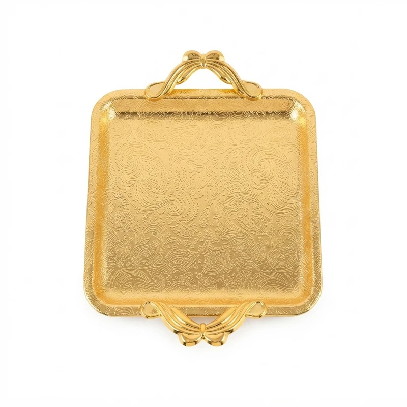 سینی دسته دار مدل 34998 سایز 30x25 سانتی متر