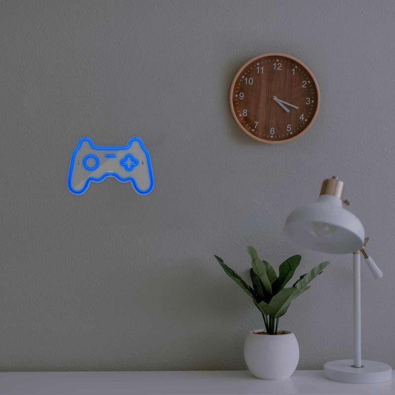 چراغ دیواری نئون دیزاین طرح Game-Controller