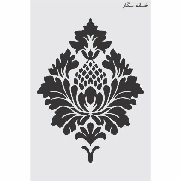 شابلون خانه نگار طرح داماسک کد 526