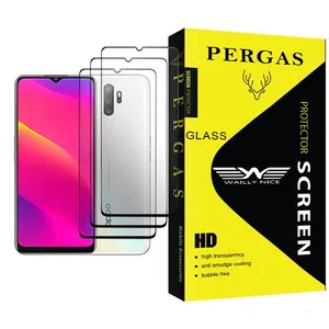 Waily Nice Pergas Glass MIX003 Screen Protector For Oppo A5 (2020) Pack Of 3