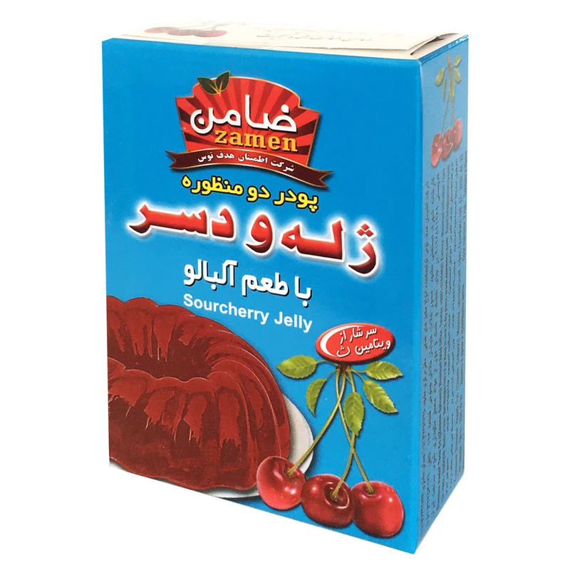 پودر ژله و دسر آلبالو ضامن-100 گرم