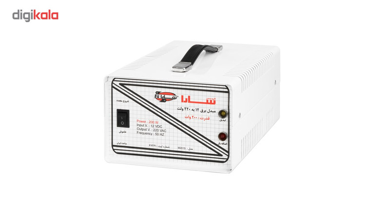 مبدل برق خودرو سارا مدل 12V-TO-220V-200W