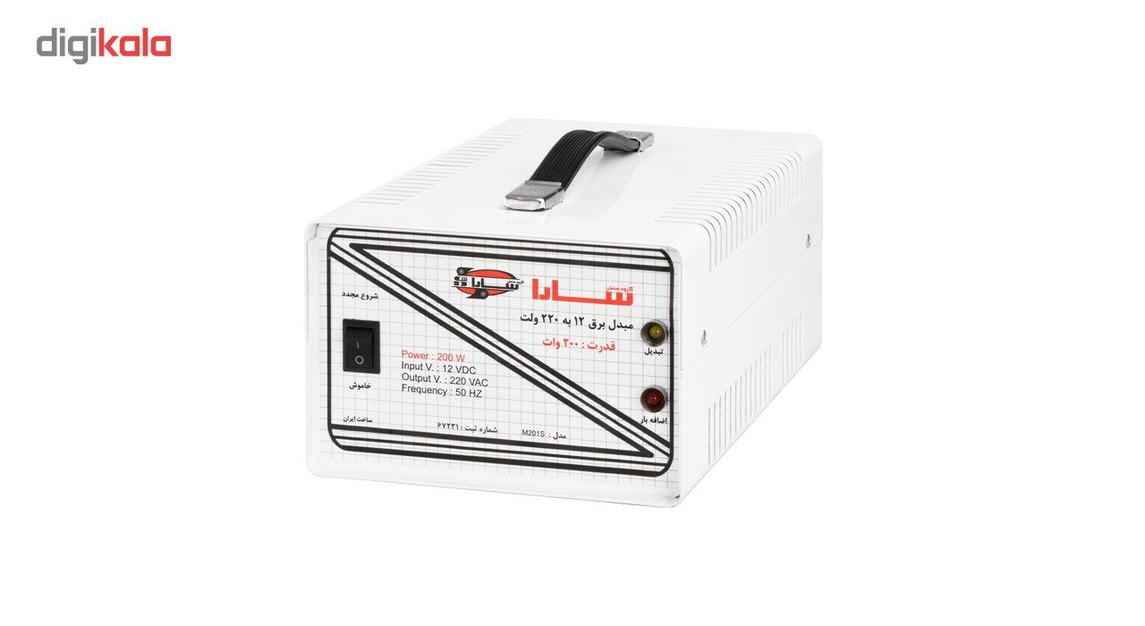 مبدل برق خودرو سارا مدل 12V-TO-220V-200W main 1 1