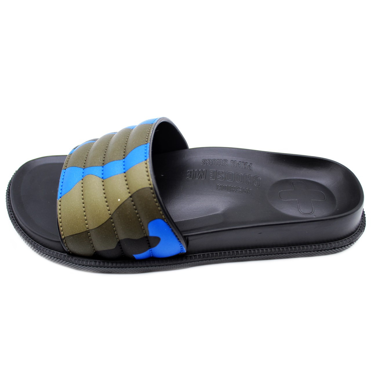 دمپایی پاپا مدل دیزل آبی