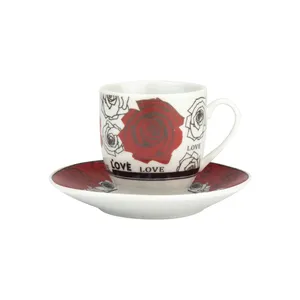 سرویس قهوه خوری 12 پارچه مدل گلدار کد 8068