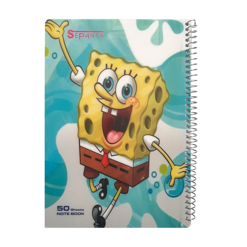دفتر مشق 50 برگ سپنتا طرح باب اسفنجی
