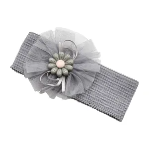 هدبند نوزادی مدل گل بابونه كد PRC232-GR