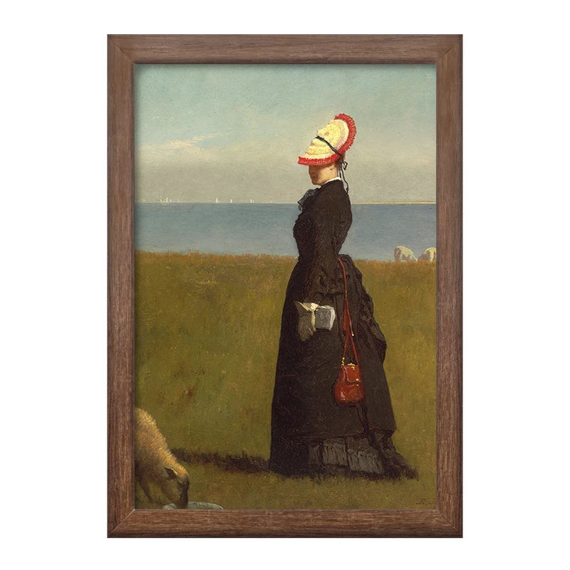 تابلو خندالو طرح نقاشی بره ها اثر ایستمن جانسون کد F12267