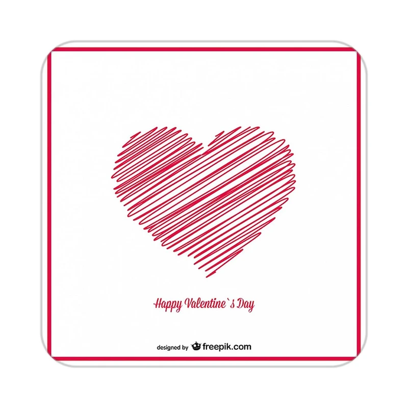 زیر لیوانی کاکتی طرح عاشقانه مدل mp38050