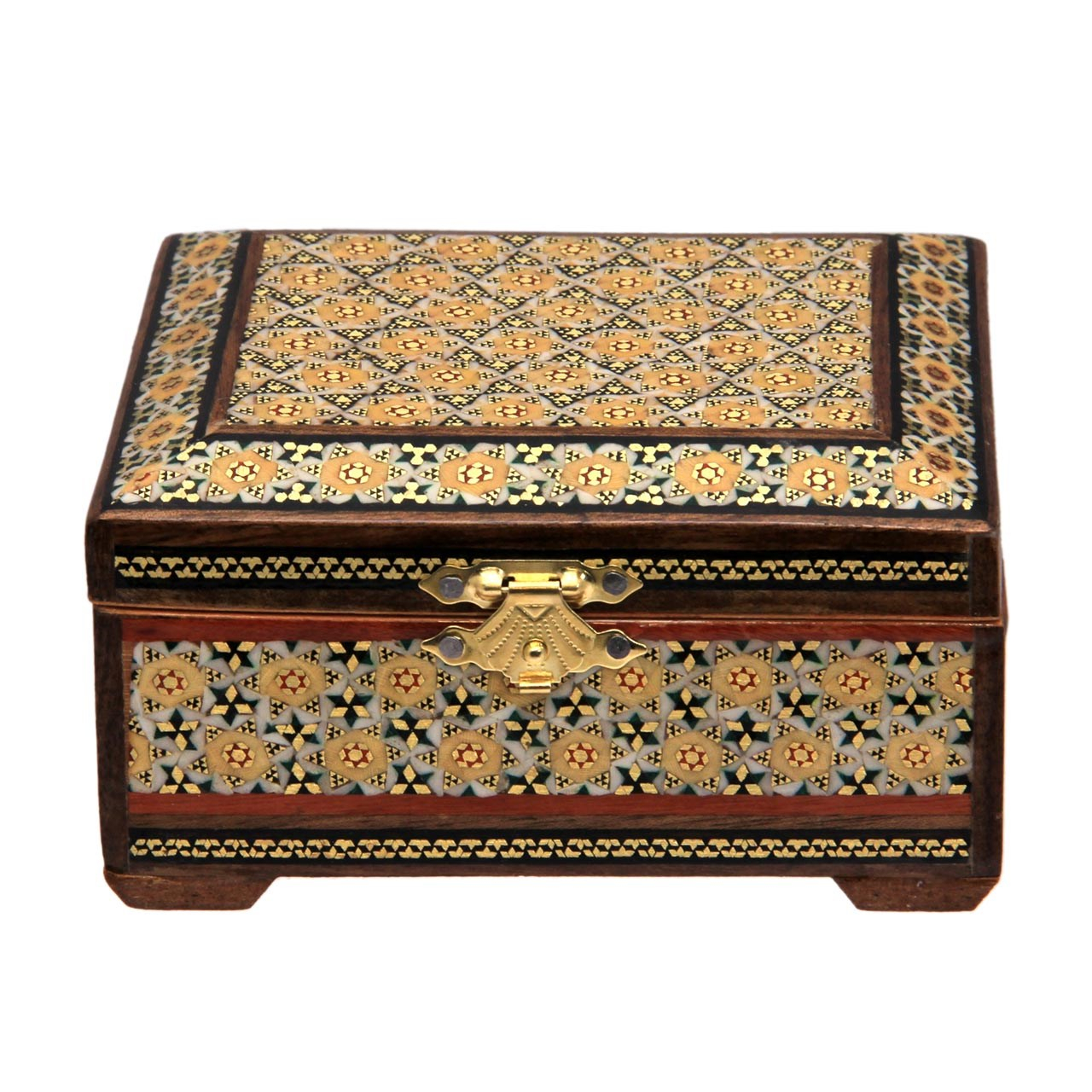 جعبه جواهرات خاتم کاری چیتساز کد dkh12