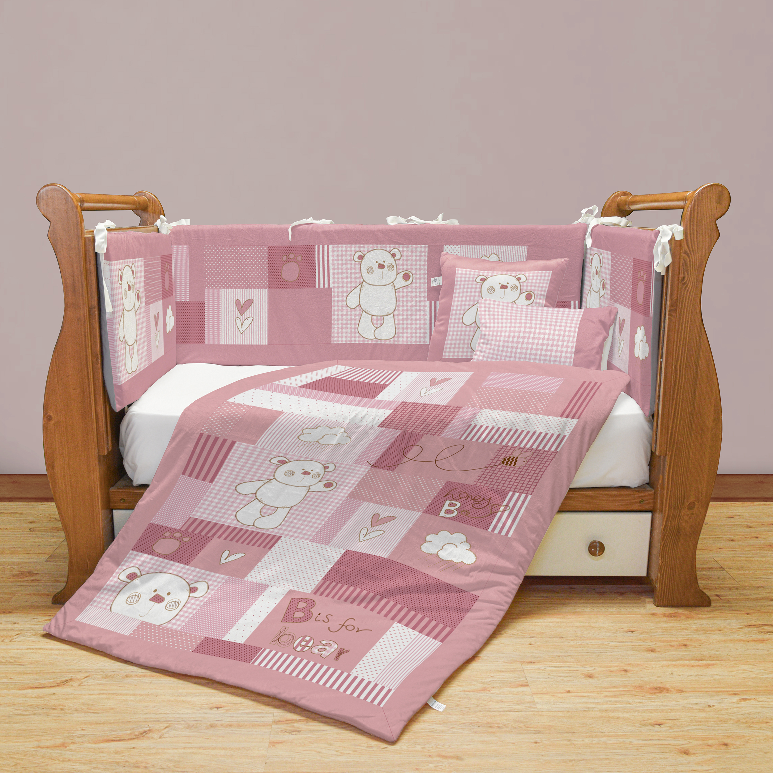 سرویس روتختی 7 تکه کودک مامزکیوتی مدل چهل تکه SK32