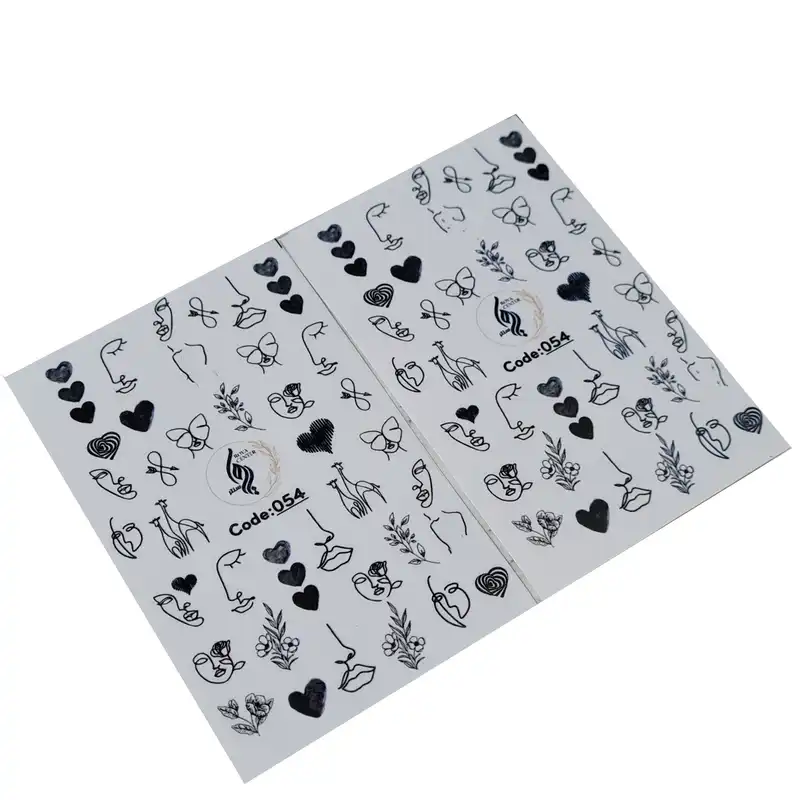 برچسب لنز ناخن رویاسنتر مدل054 مجموعه 2 عددی