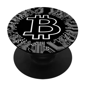 پایه نگهدارنده گوشی موبایل پاپ سوکت مگافون طرح بیت کوین مدل 9412 