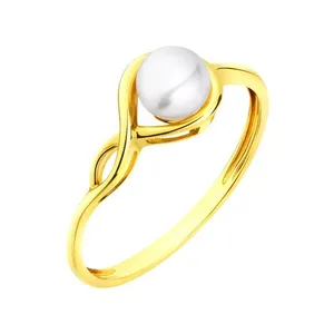 انگشتر طلا 18 عیار زنانه آراقیراتیس مدل مروارید کد Ara0311