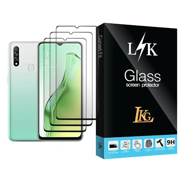 محافظ صفحه نمایش ال کا جی مدل LK Glass MIX003 مناسب برای گوشی موبایل اوپو A31 بسته سه عددی