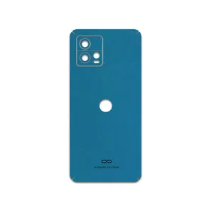 MAHOOT Blue-Leather Cover Sticker for Motorola Moto G72