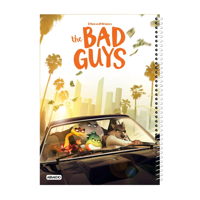 دفتر مشق 50 برگ آلبالو طرح انیمیشن بد گایز کد 2171