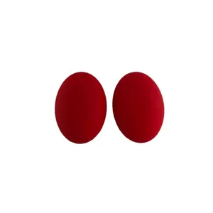 گوشواره زنانه مدل دکمه ای بیضی