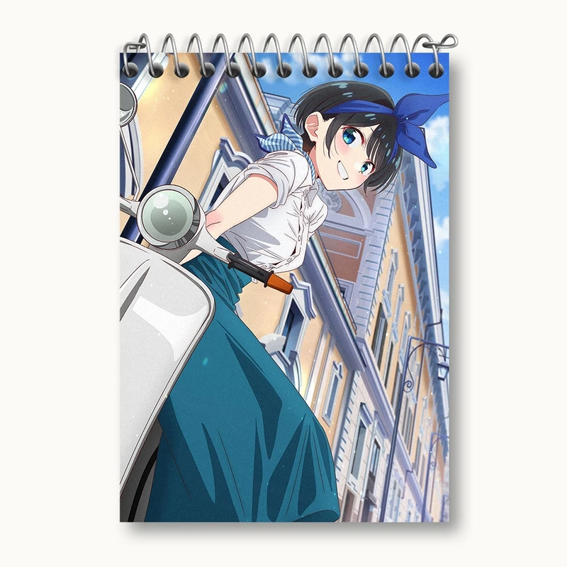 دفتر یادداشت 50 برگ خندالو مدل روکا انیمه کانوجو اوکاری کد 34827